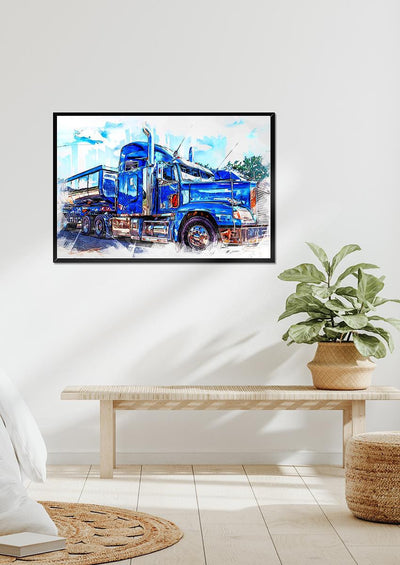 Truck Art Truck Driver Wall Decor Gift For Trucker
