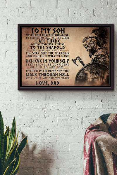 Viking Never Forget Who You Are Poster n Framed Matte Canvas