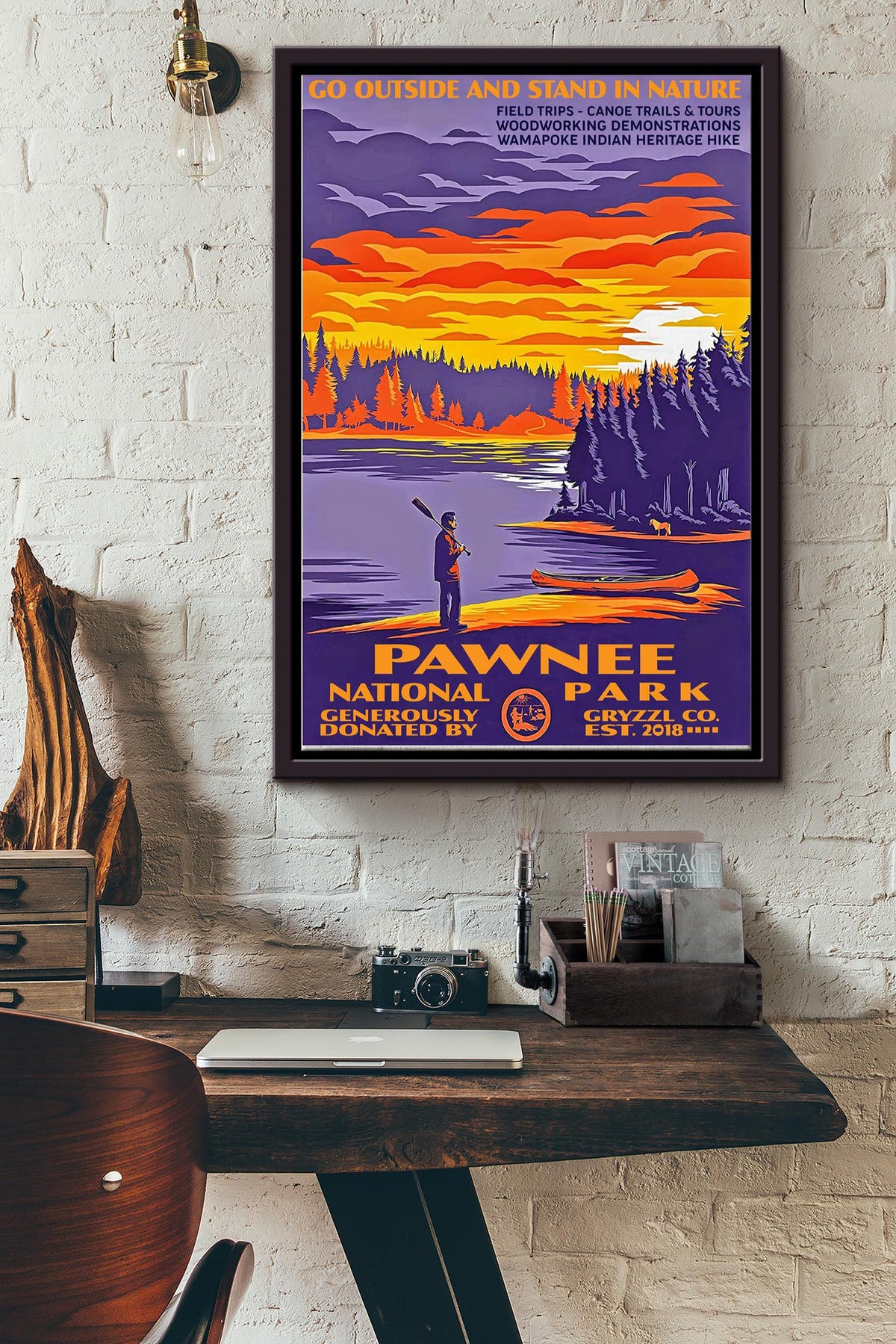 Pawnee National Park Poster - Traveling Wall Art - Gift For Tourist Souvenir Traveling Lover Hiking Mountain Lover Framed Matte Canvas Framed Prints, Canvas