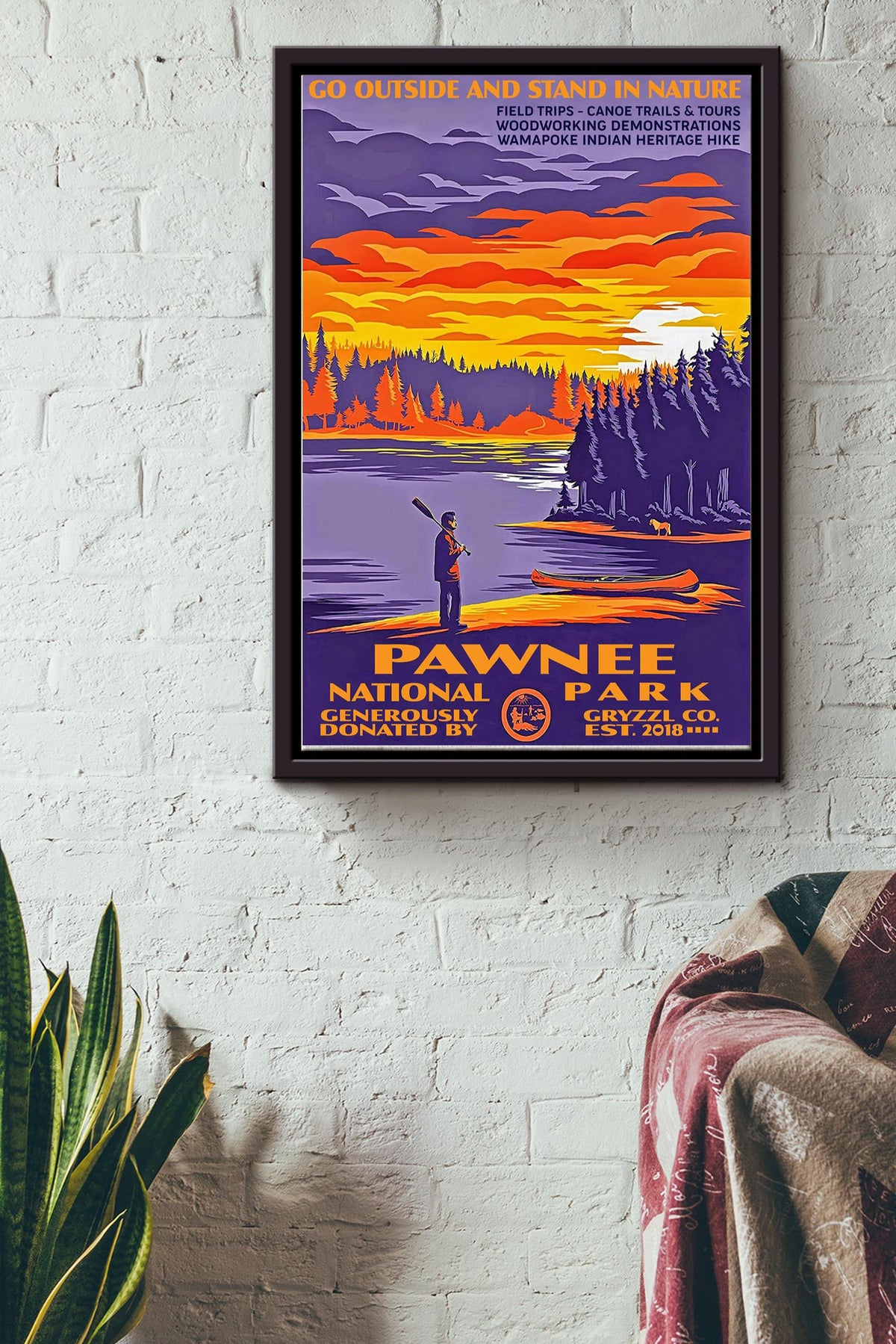 Pawnee National Park Poster - Traveling Wall Art - Gift For Tourist Souvenir Traveling Lover Hiking Mountain Lover Framed Matte Canvas Framed Prints, Canvas