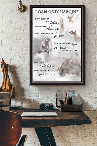 Surrounded By Your Glory What Will My Heart Feel Christan Poster Framed Matte Canvas