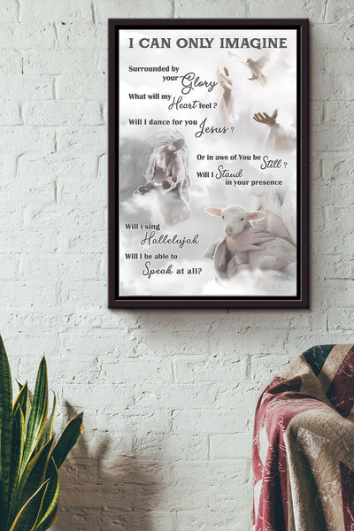 Surrounded By Your Glory What Will My Heart Feel Christan Poster Framed Matte Canvas