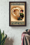 There Was A Boy Who Really Wanted To Become A Blacksmith It Was Me Poster Framed Matte Canvas