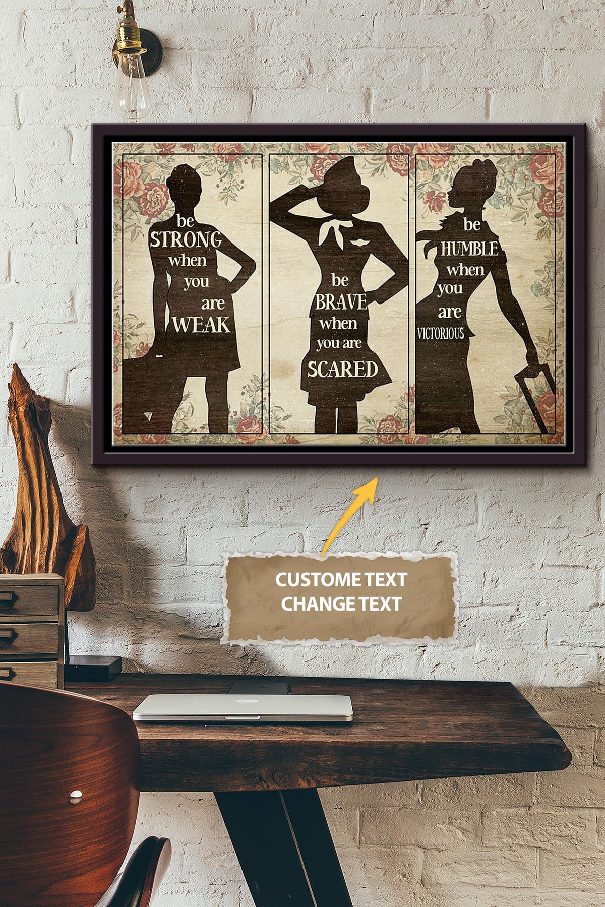 Women Motivattion Quotes Personalized Poster - Women Wall Art - Gift For Woman Home Decor Framed Matte Canvas Framed Prints, Canvas