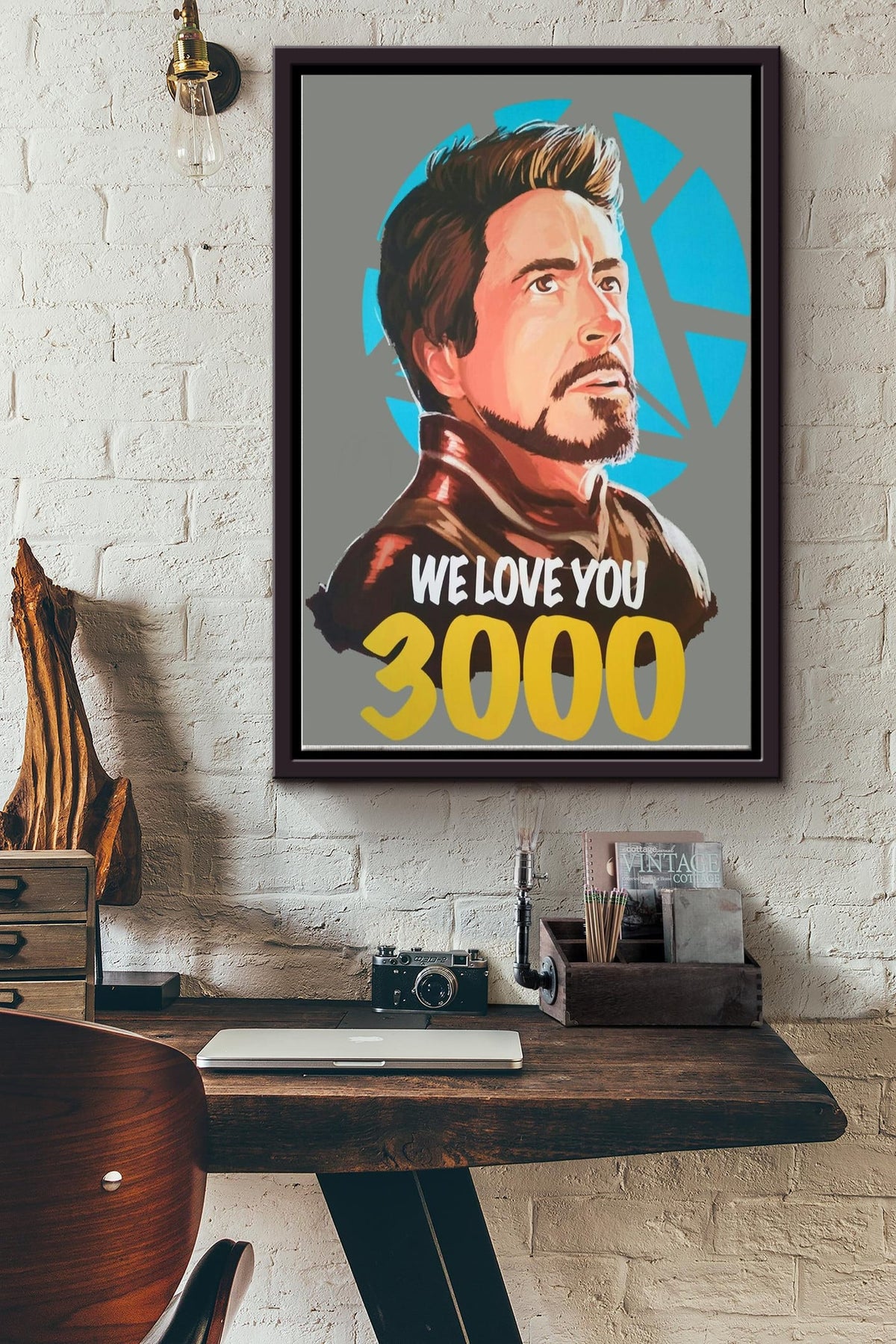 We love you 3000 Poster Framed Matte Canvas