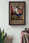 There Was A Boy Who Really Loved Butterflies That Was Me Poster Framed Matte Canvas