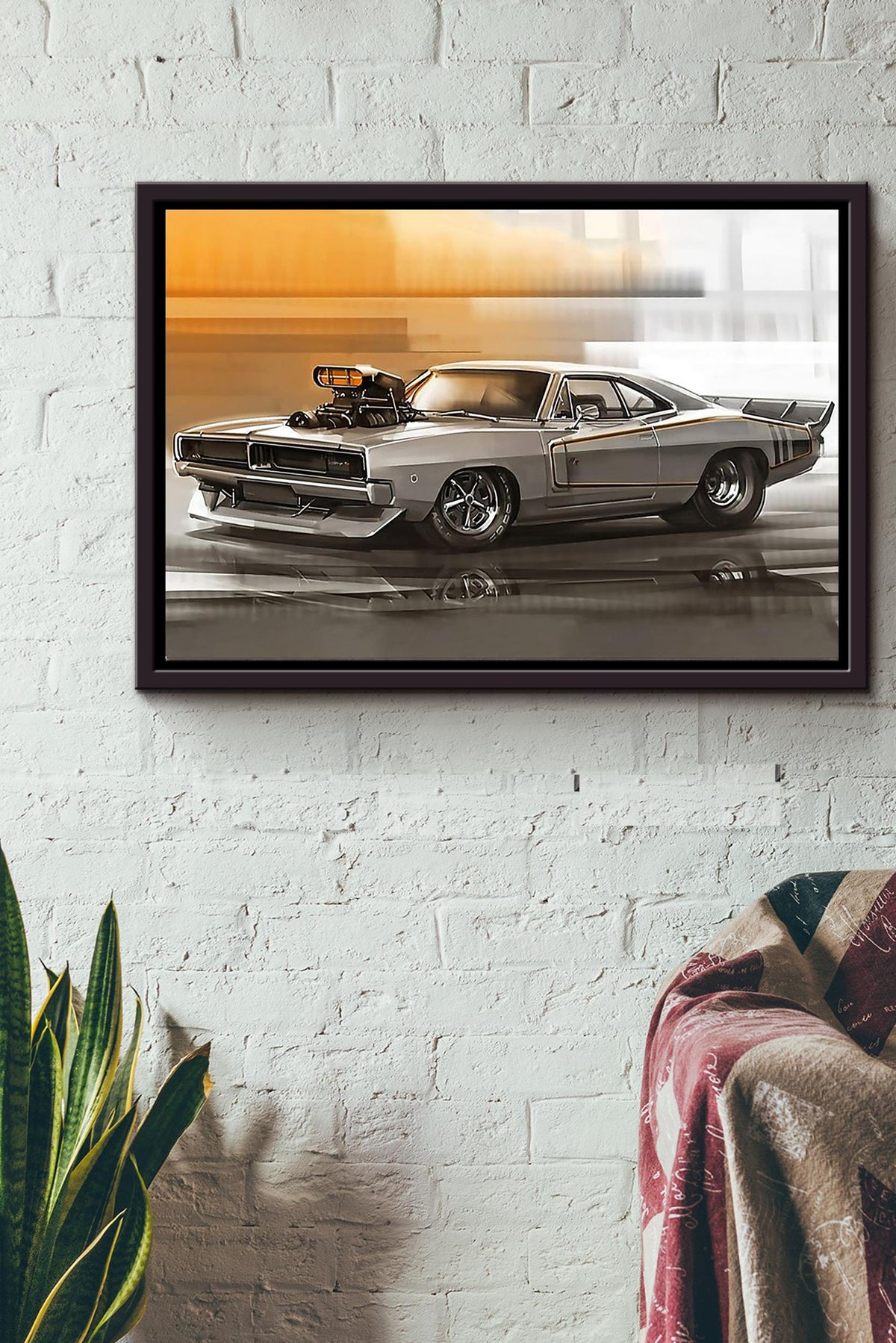 Paradigm Classic Car Poster n Framed Matte Canvas