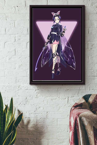 Shinobu Japanese Poster Framed Matte Canvas