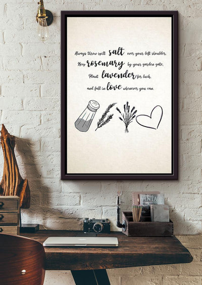 Practical Magic Tips Basic Drawning Wall Art For Home Decor Housewarming Framed Canvas Framed Prints, Canvas