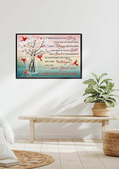 Surrounded By Your Glory I Can Only Imagine Christant Wall Art Gift For Christmas 01 Framed Prints, Canvas