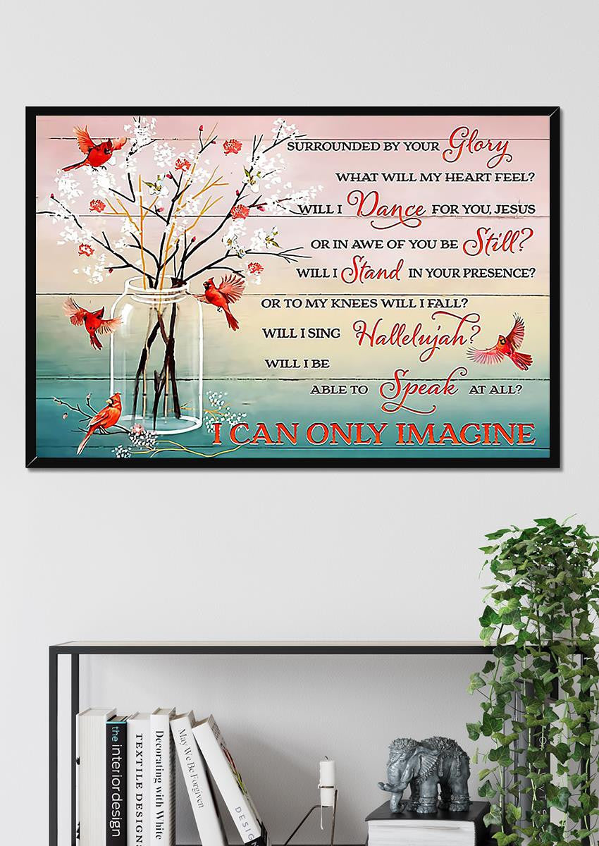 Surrounded By Your Glory I Can Only Imagine Christant Wall Art Gift For Christmas 01 Framed Prints, Canvas