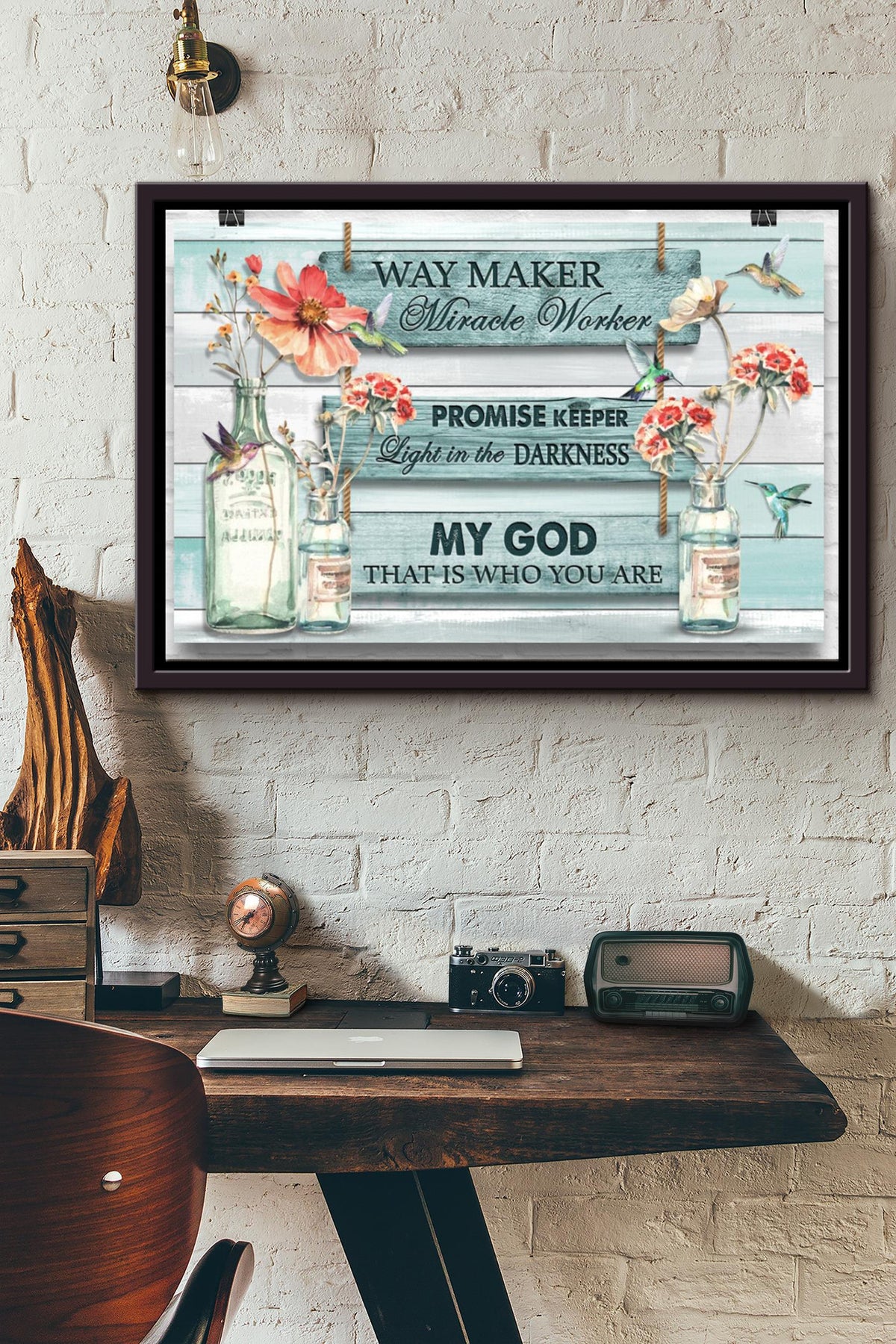 Sings To Sings Waymaker Poster n Framed Matte Canvas