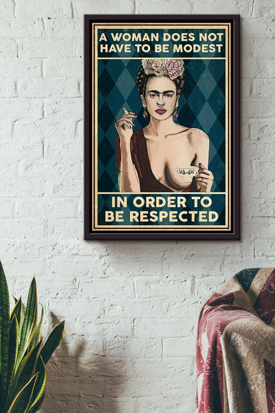 Respected Women Girls Wall Decor Gift For International Women Day Home Decor Girlfriend Valentine Day Framed Canvas