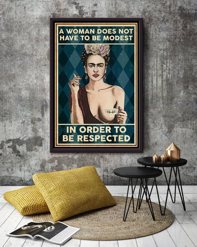 Respected Women Girls Wall Decor Gift For International Women Day Home Decor Girlfriend Valentine Day Framed Canvas