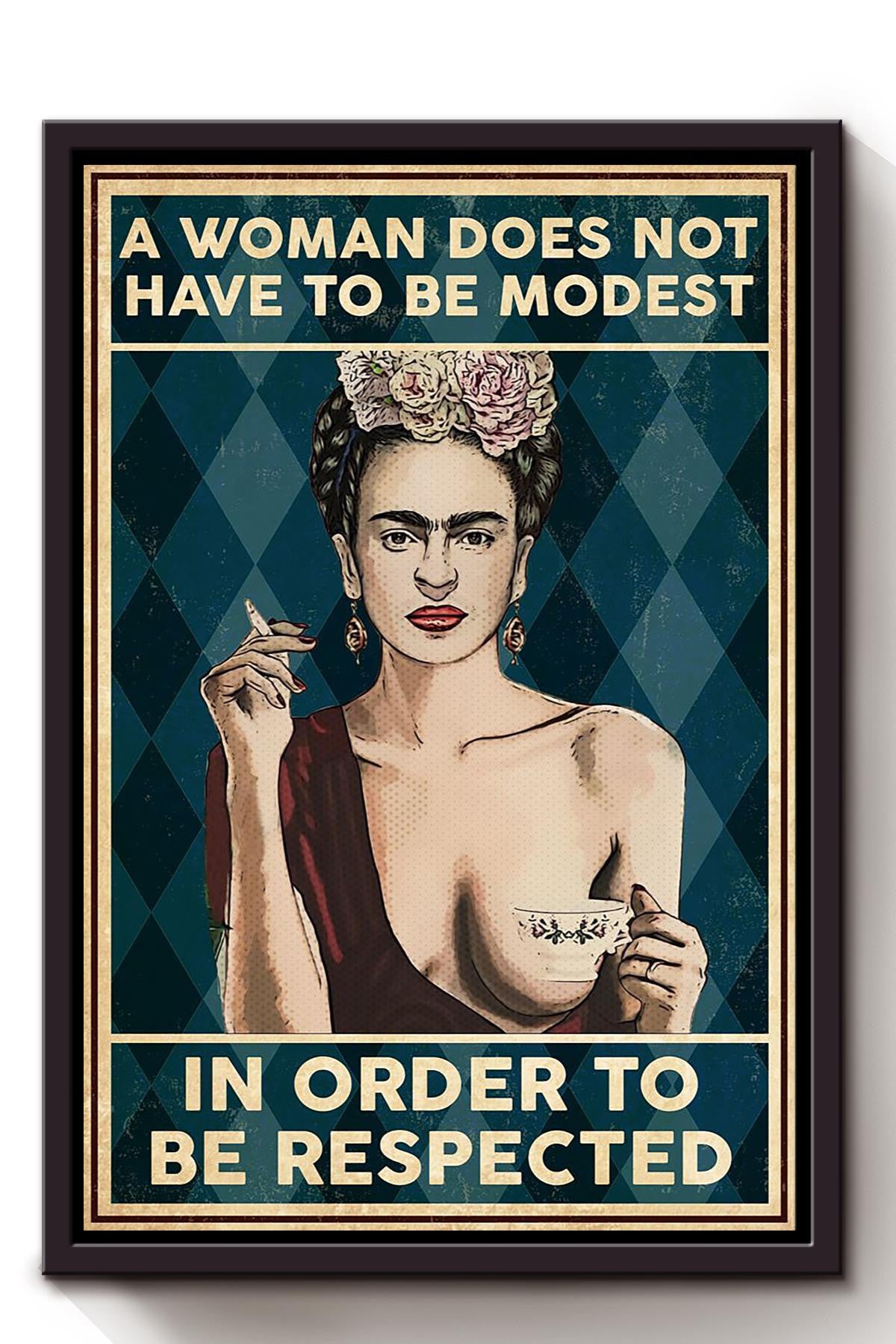 Respected Women Girls Wall Decor Gift For International Women Day Home Decor Girlfriend Valentine Day Framed Canvas
