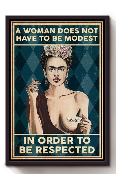 Respected Women Girls Wall Decor Gift For International Women Day Home Decor Girlfriend Valentine Day Framed Canvas