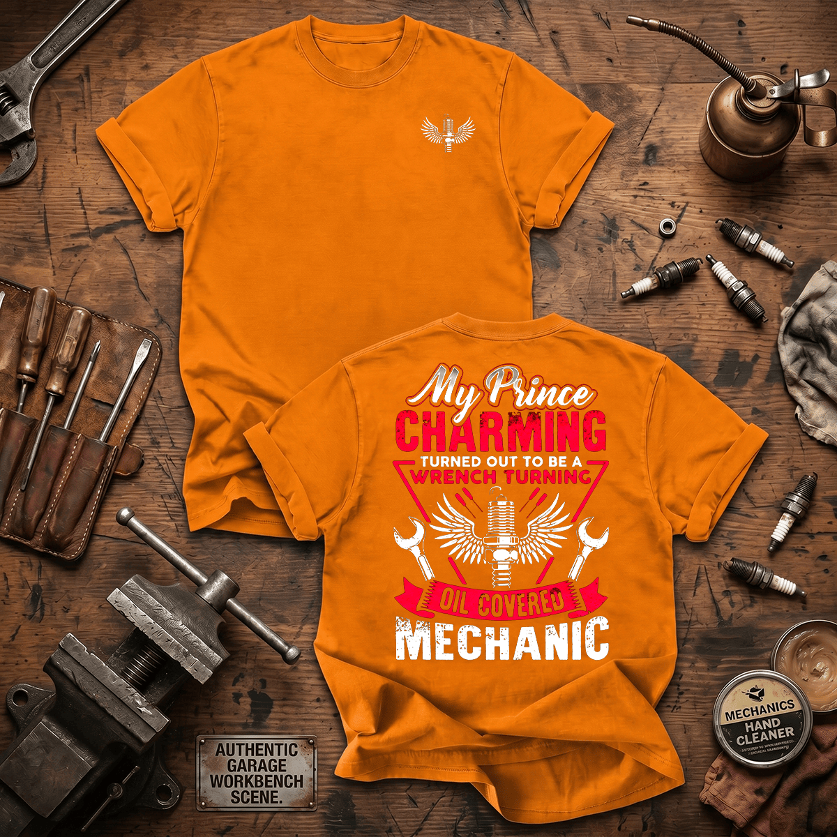My Prince Charming Turned Out Printed T Shirt Mechanic Wife Gift Auto Mechanic Shirt Automotive Technician Graphic Tee