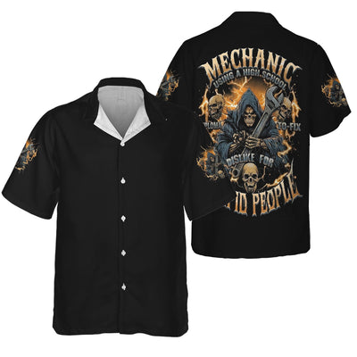 Mechanic T Shirt, Funny Mechanic Hoodie Using a High School Diploma to Fix Stupid People, Gift for Mechanic Dad Husband