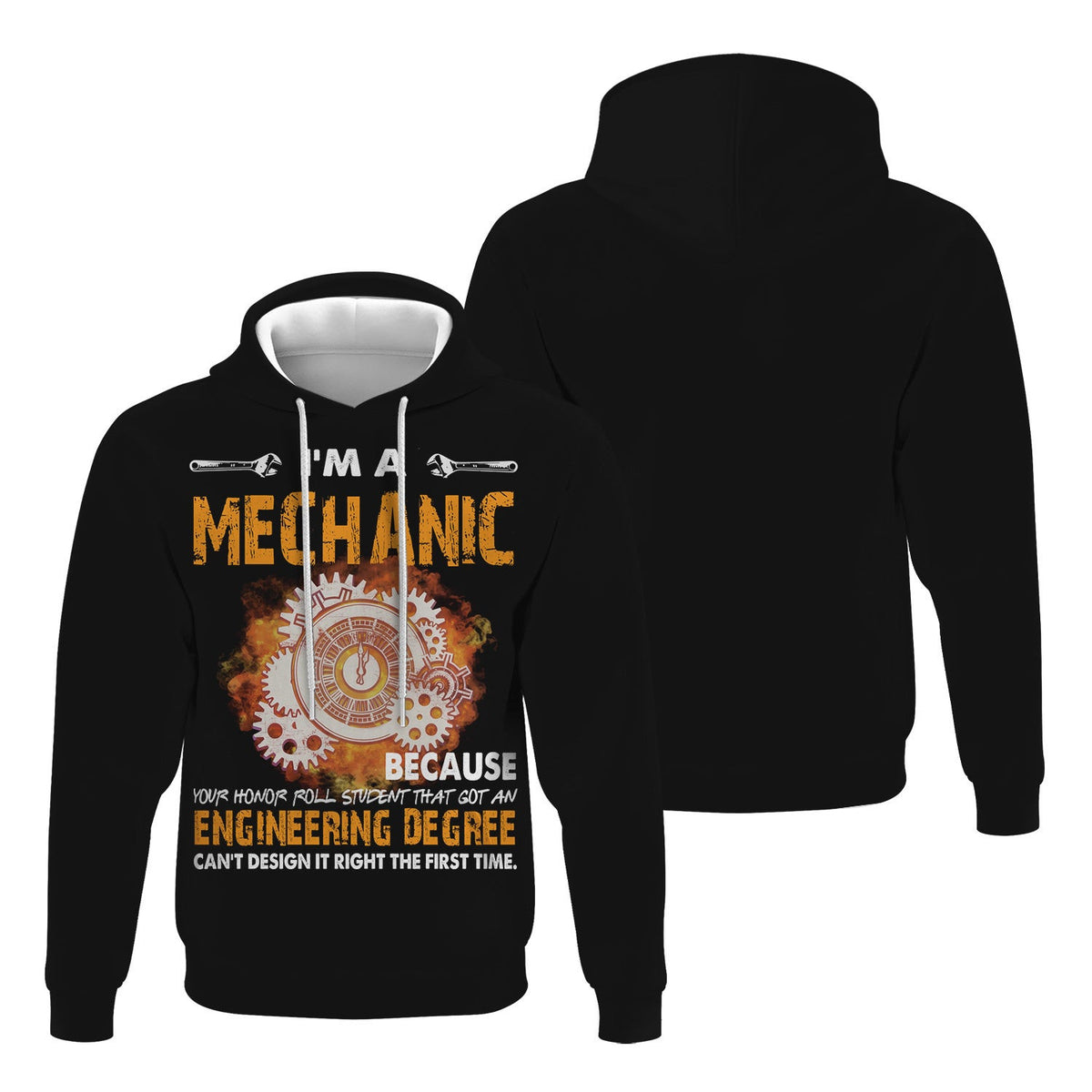 I'm A Mechanic T Shirt, Funny Mechanic Hoodie, Gift for Mechanic Dad Husband, Auto Repair Engineer Humor Tee, Garage Work Shirt