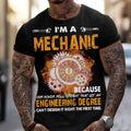 I'm A Mechanic T Shirt, Funny Mechanic Hoodie, Gift for Mechanic Dad Husband, Auto Repair Engineer Humor Tee, Garage Work Shirt