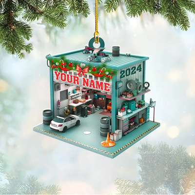 Mechanic Tools Ornaments Custom Mica Flat Plastic Mechanic Ornaments For Christmas