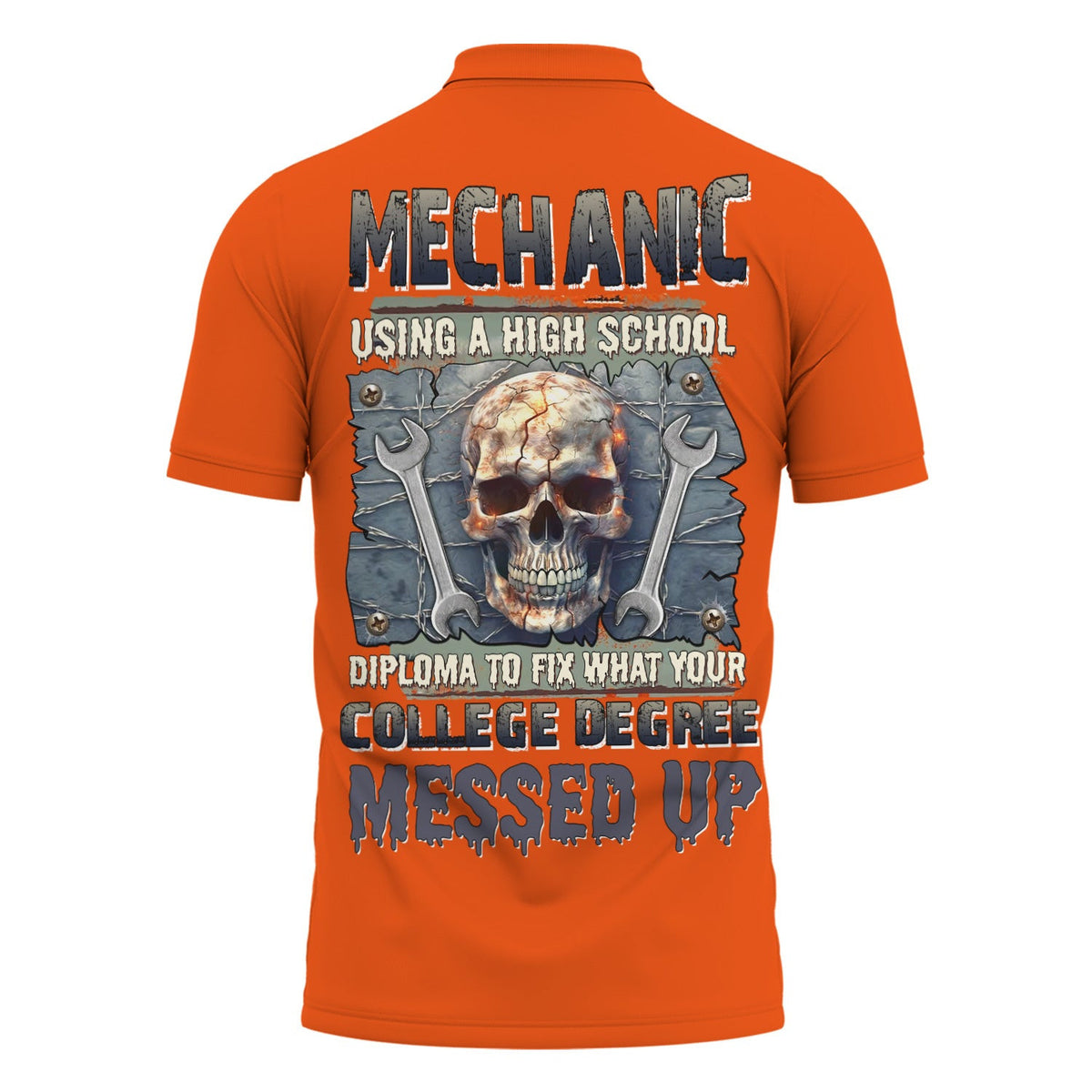 Mechanic Using a High School Diploma Shirt, Funny Mechanic Tee, Gift for Car Guys & Auto Repair Lovers