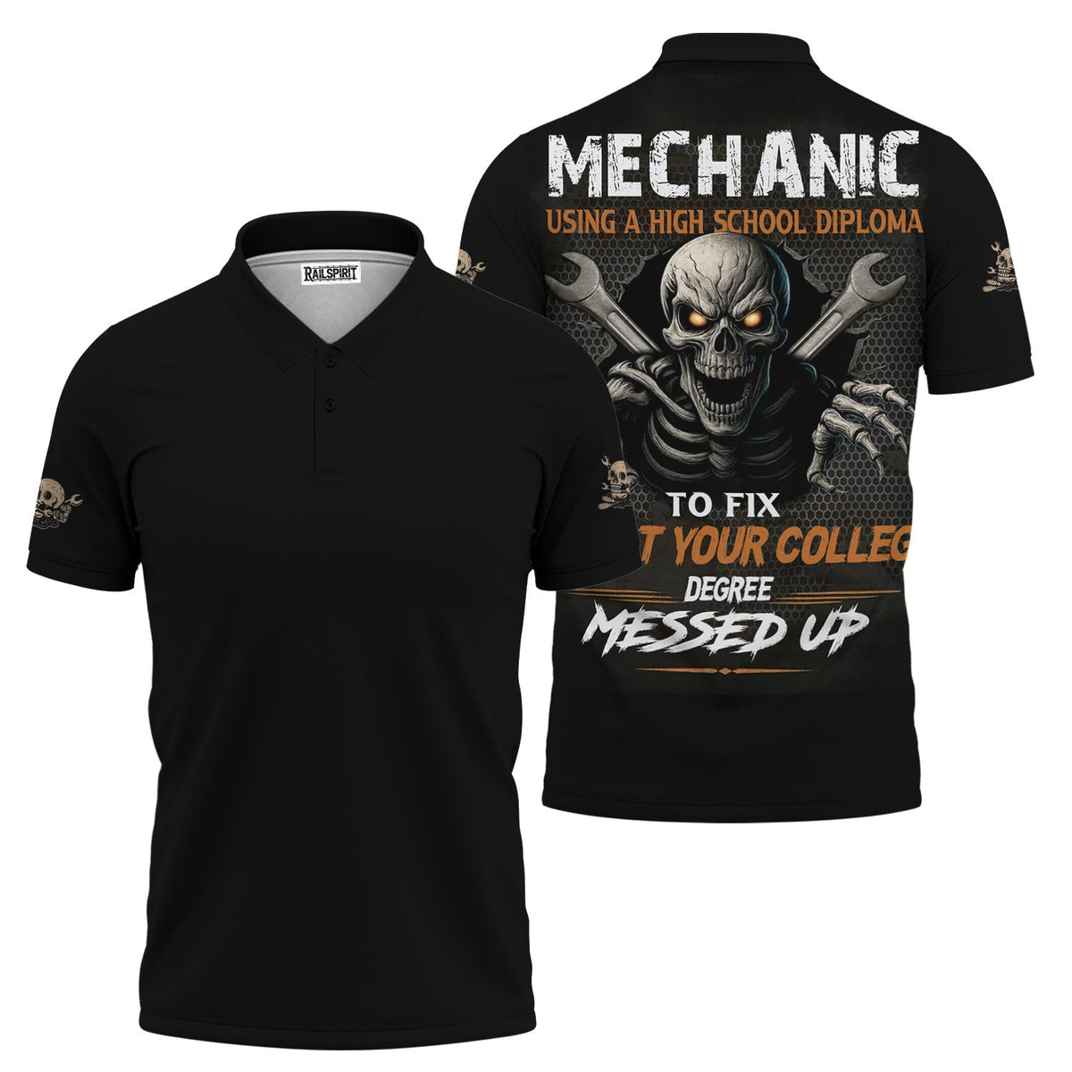 Mechanic Using a High School Diploma Shirt, Funny Mechanic Hoodie, Gift for Car Lovers, Bomber Jacket for Men