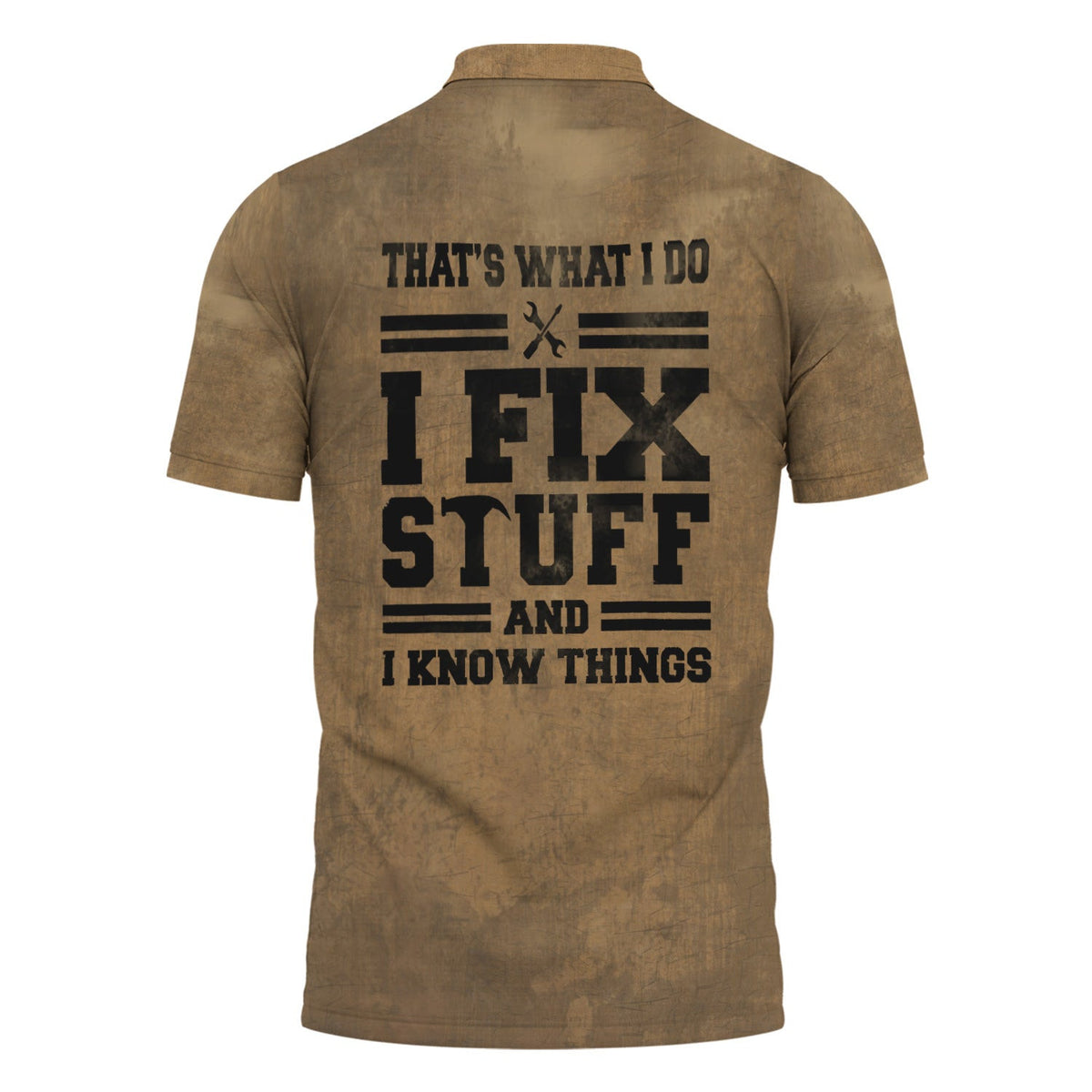 I Fix Stuff And I Know Thinks Retro Mechanic Polo shirt, Fathers Day Mechanic Shirt, Gift Idea For Him