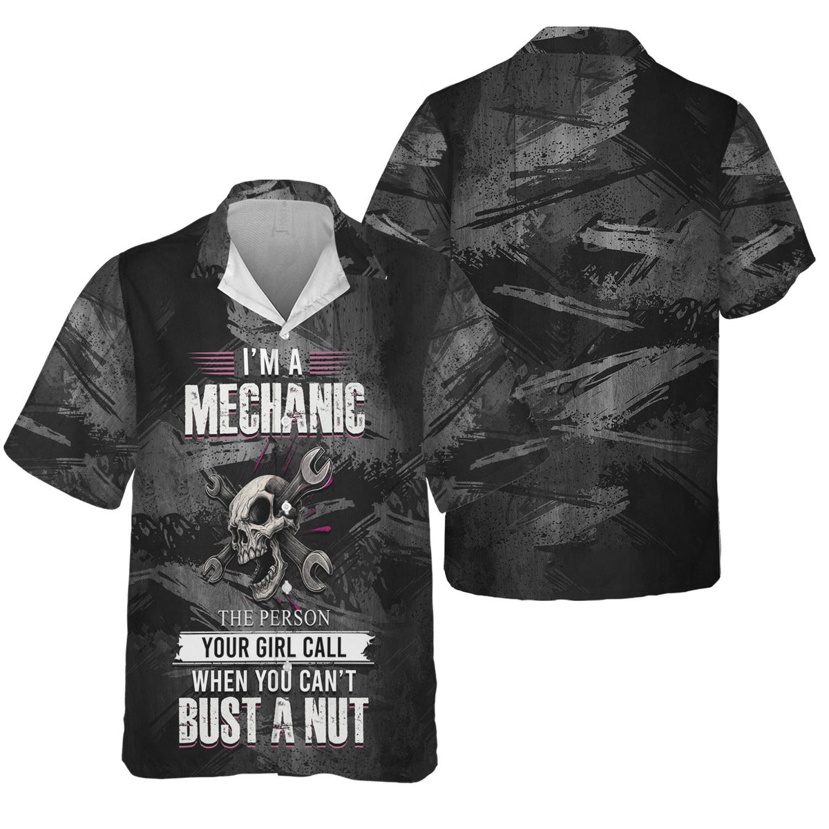 Im A Mechanic The Person Your Girl Calls Funny Mechanic Shirt, Skull Garage Tee, Gift for Car Guys & Auto Repair Lovers