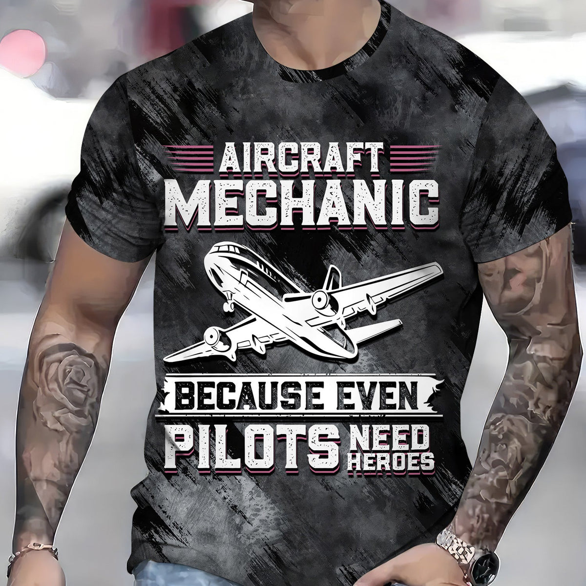 Aircraft Mechanic Shirt, Because Even Pilots Need Heroes T-Shirt, Aviation Maintenance Gift for Airplane Mechanics