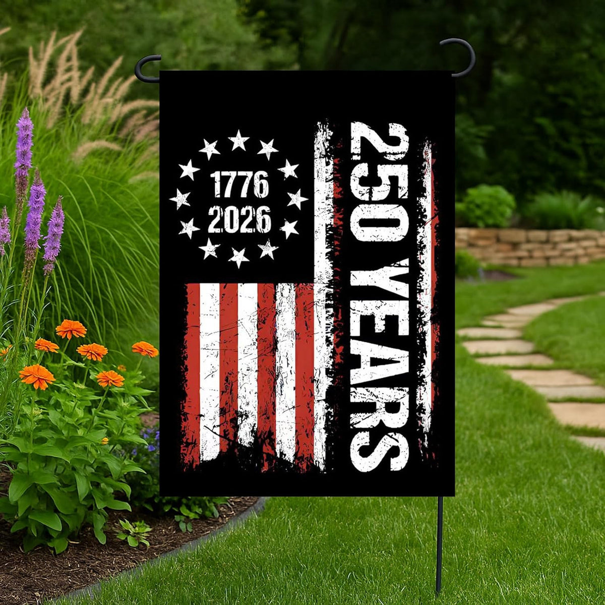 Vintage American Flag 250 Years Anniversary United States Pole Flage US Soldier Garden Flag Home Decor For Indoor Outdoor