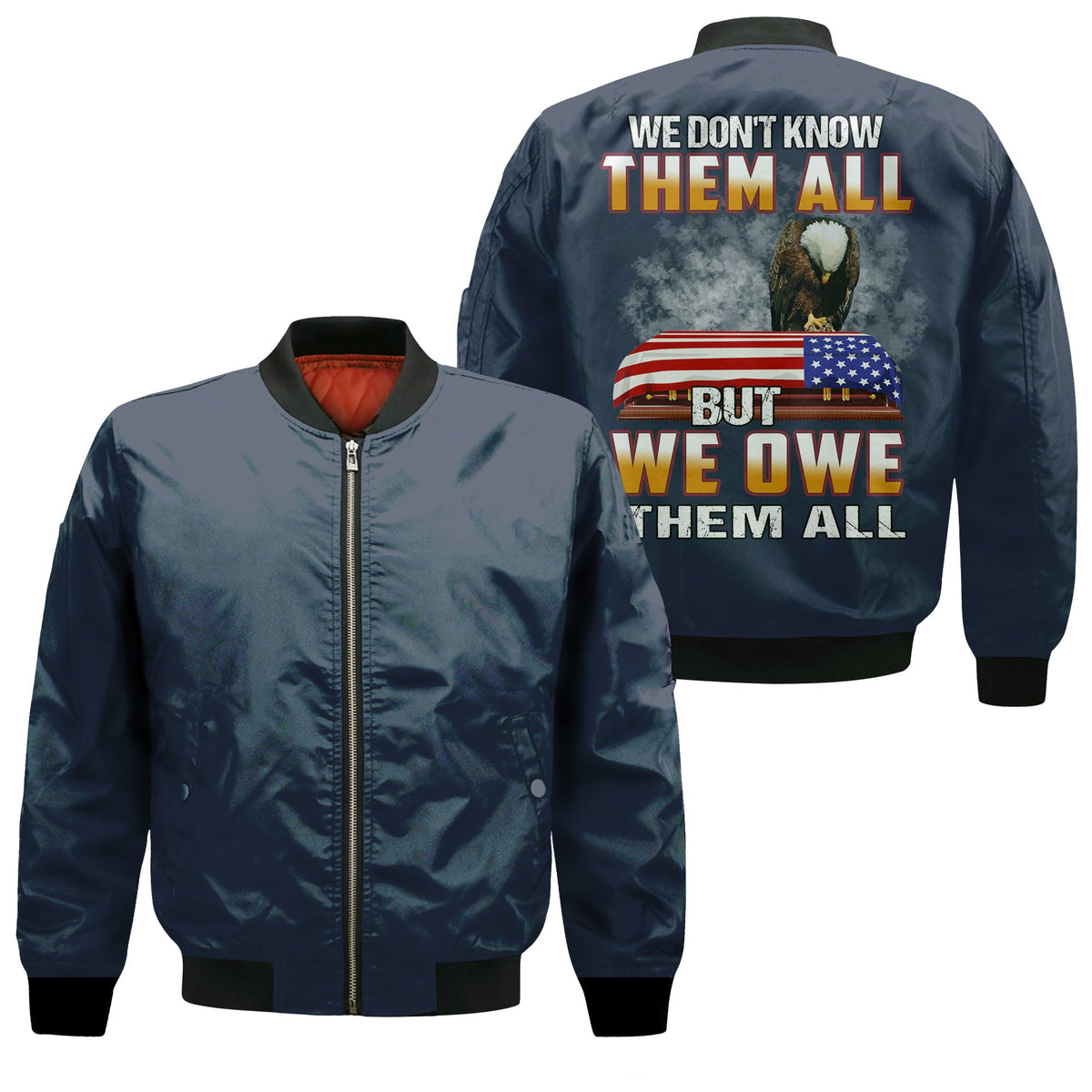 We Dont Know Them All But We Owe Them All Shirt, Patriotic Memorial Day Veteran Shirt, American Flag Eagle Military Tribute Tee