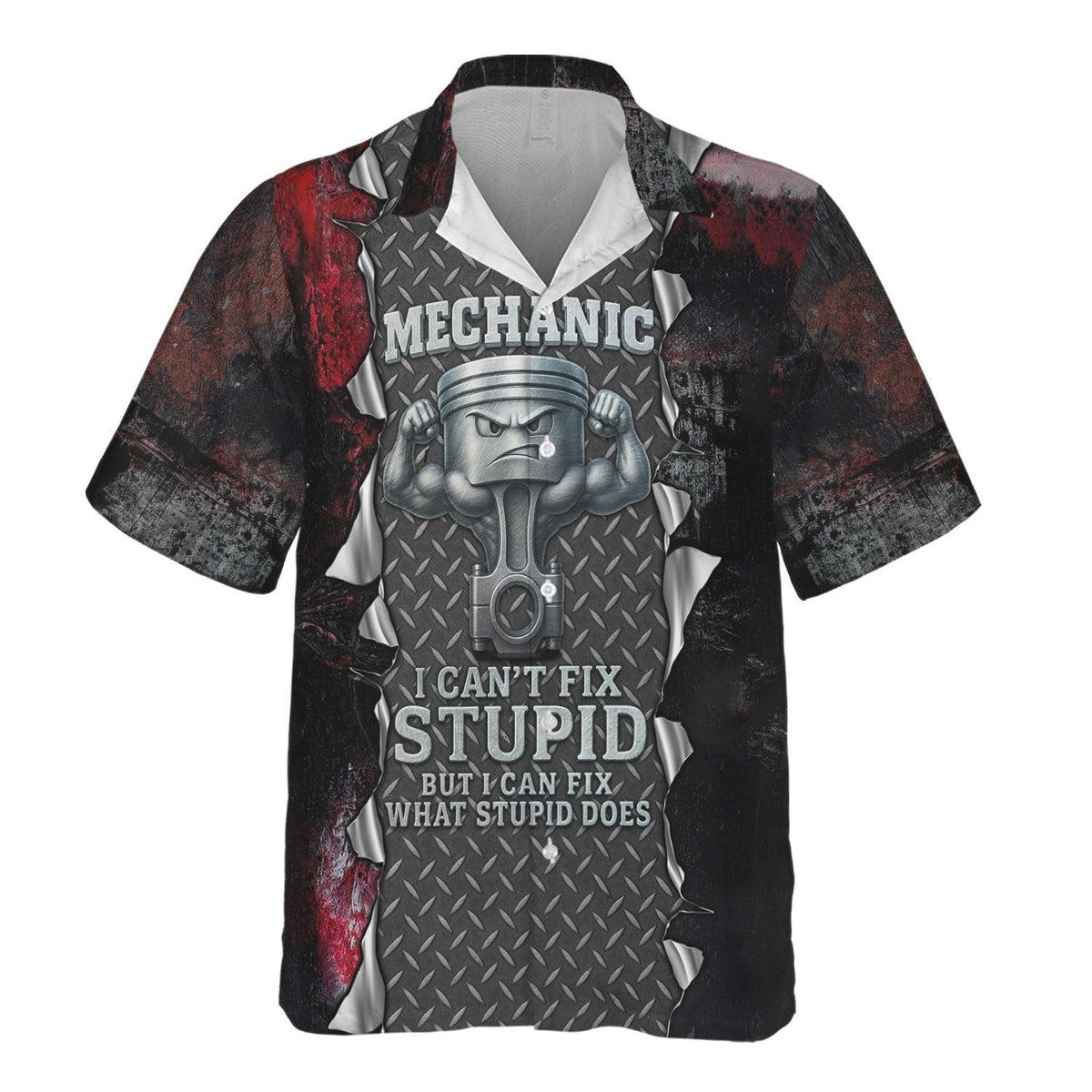 Mechanic I Cant Fix Stupid But I Can Fix What Stupid Does Funny Mechanic Shirt, Gift for Men Husband Dad Mechanics Life