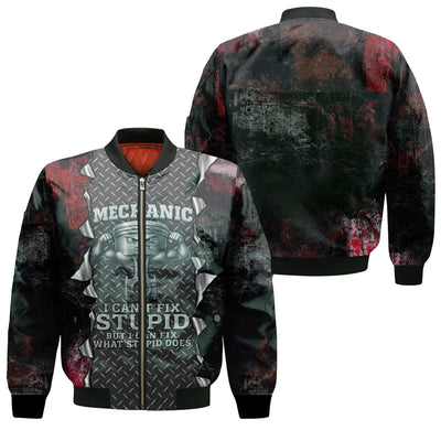 Mechanic I Cant Fix Stupid But I Can Fix What Stupid Does Funny Mechanic Shirt, Gift for Men Husband Dad Mechanics Life