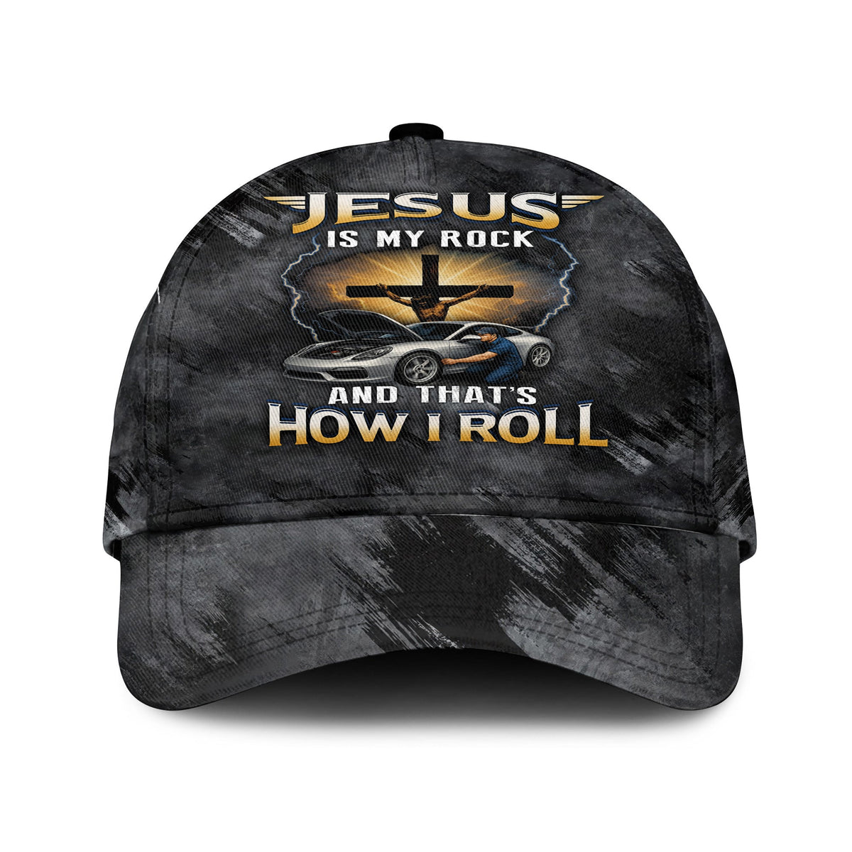 Jesus Is My Rock And That's How I Roll Mechanic Shirt, Car Lover Gift, Automotive, Faith Shirt, Gift For Men & Women