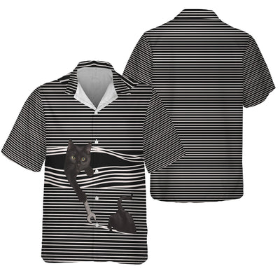 Mechanic Shirt with Black Cat Stripes, Funny Mechanic Design, Cat Lover Gift, Unique Graphic Tee for Men & Women, Pet Lover Apparel