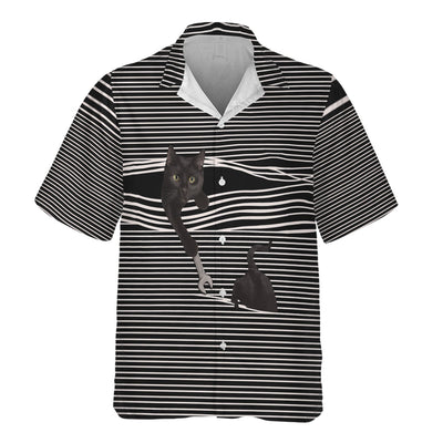 Mechanic Shirt with Black Cat Stripes, Funny Mechanic Design, Cat Lover Gift, Unique Graphic Tee for Men & Women, Pet Lover Apparel