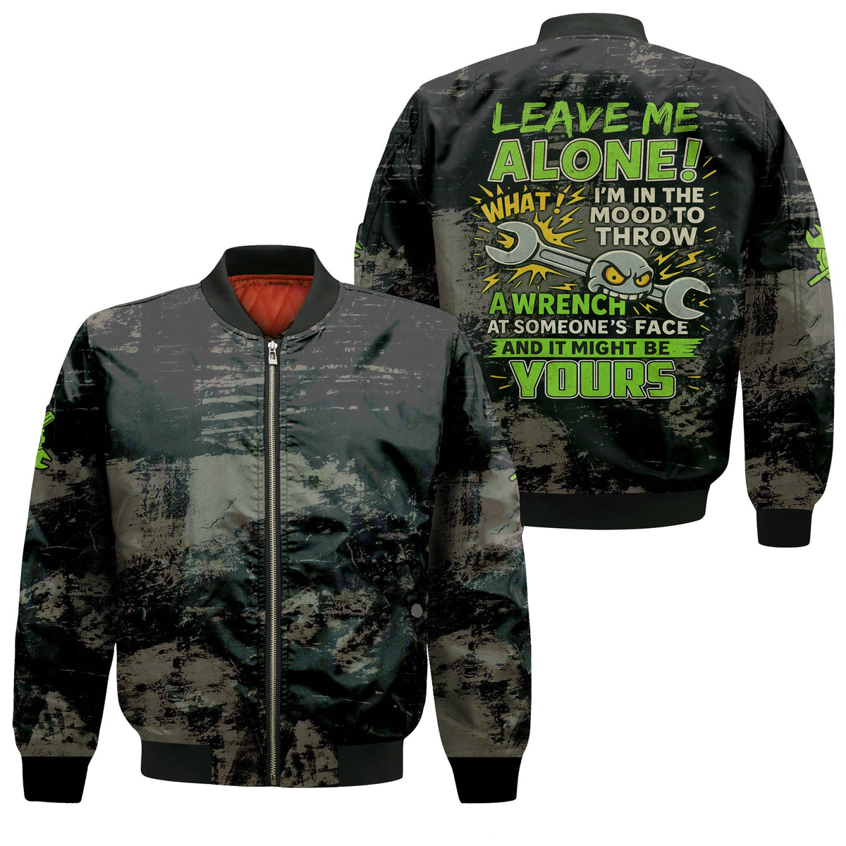 Auto Repair Garage Shirt Leave Me Alone Im In The Mood To Throw A Wrench Funny Mechanic, Gift Men & Women