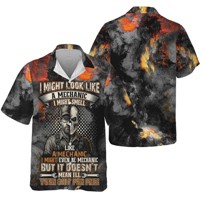 Auto Repair Mechanic Shirt, I Might Look Like A Mechanic Funny Skull Quote Shirt, Auto Repair Tee For Men & Women