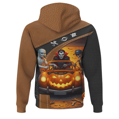 Halloween Mechanic T Shirt Funny Vampire Skeleton Mummy Pumpkin Car Spooky Auto Repair Garage Workwear Tee Gift For Men Women Halloween
