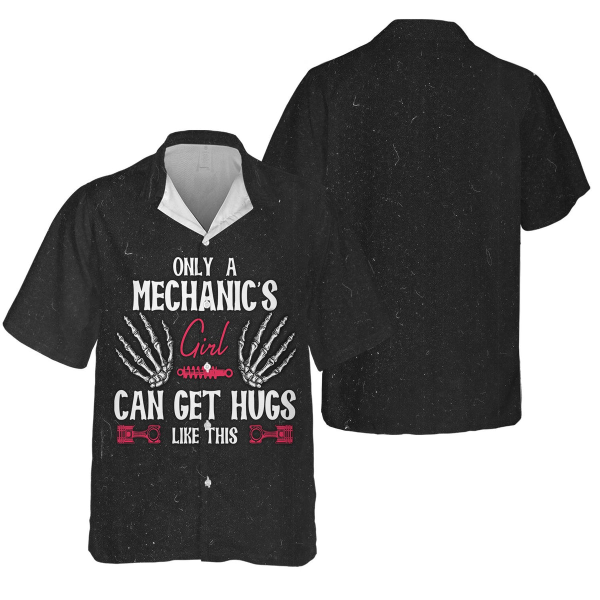 Funny Mechanic Shirt Only A Mechanics Girl Can Get Hugs Like This Quote Gift For Mechanic Lover, Lovers Auto Repair Fans Love Car Enthusiast