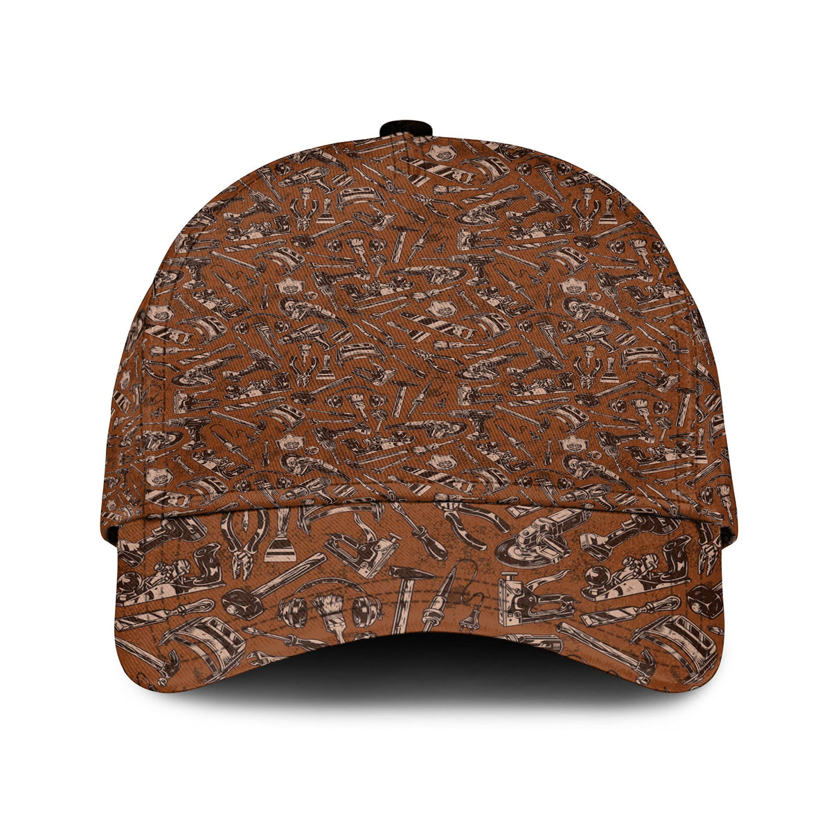 Mechanic Tool Pattern Brown T Shirt Mechanic Orange Polo Shirt Hoodie All Over Print