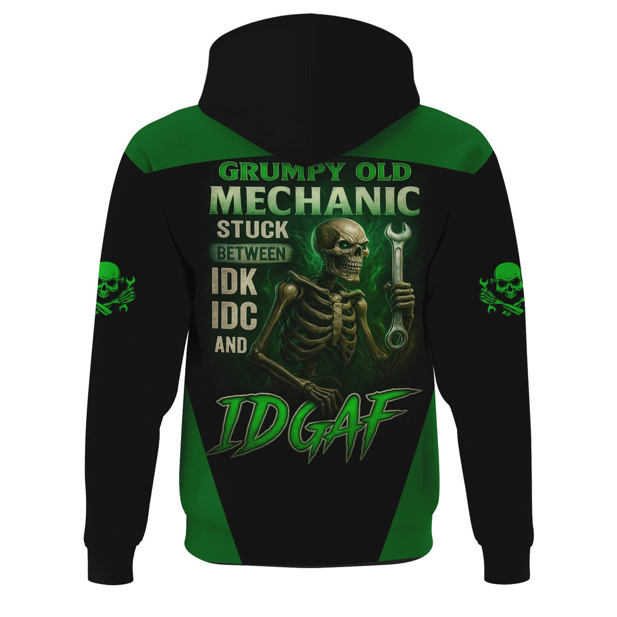 Personalized Mechanic Shirt, Grumpy Old Mechanic Stuck Between IDK IDC And IDGAF, Mechanic Uniforms, Gift For Men