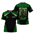 Personalized Mechanic Shirt, Grumpy Old Mechanic Stuck Between IDK IDC And IDGAF, Mechanic Uniforms, Gift For Men