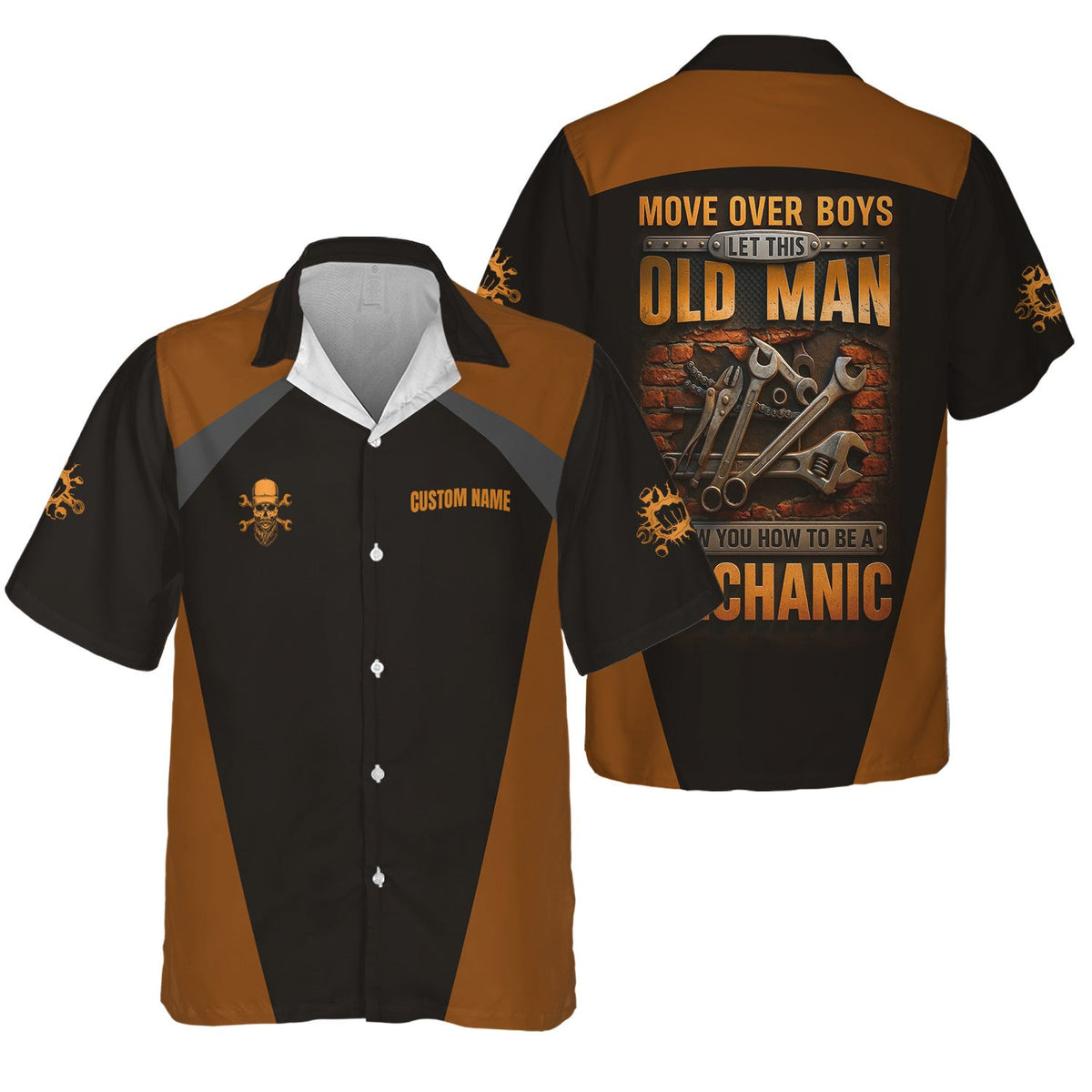 Personalized Mechanic Shirt, Move Over Boys Let This Old Man Show You How To Be A Mechanic, Mechanic Uniforms, Gift For Men
