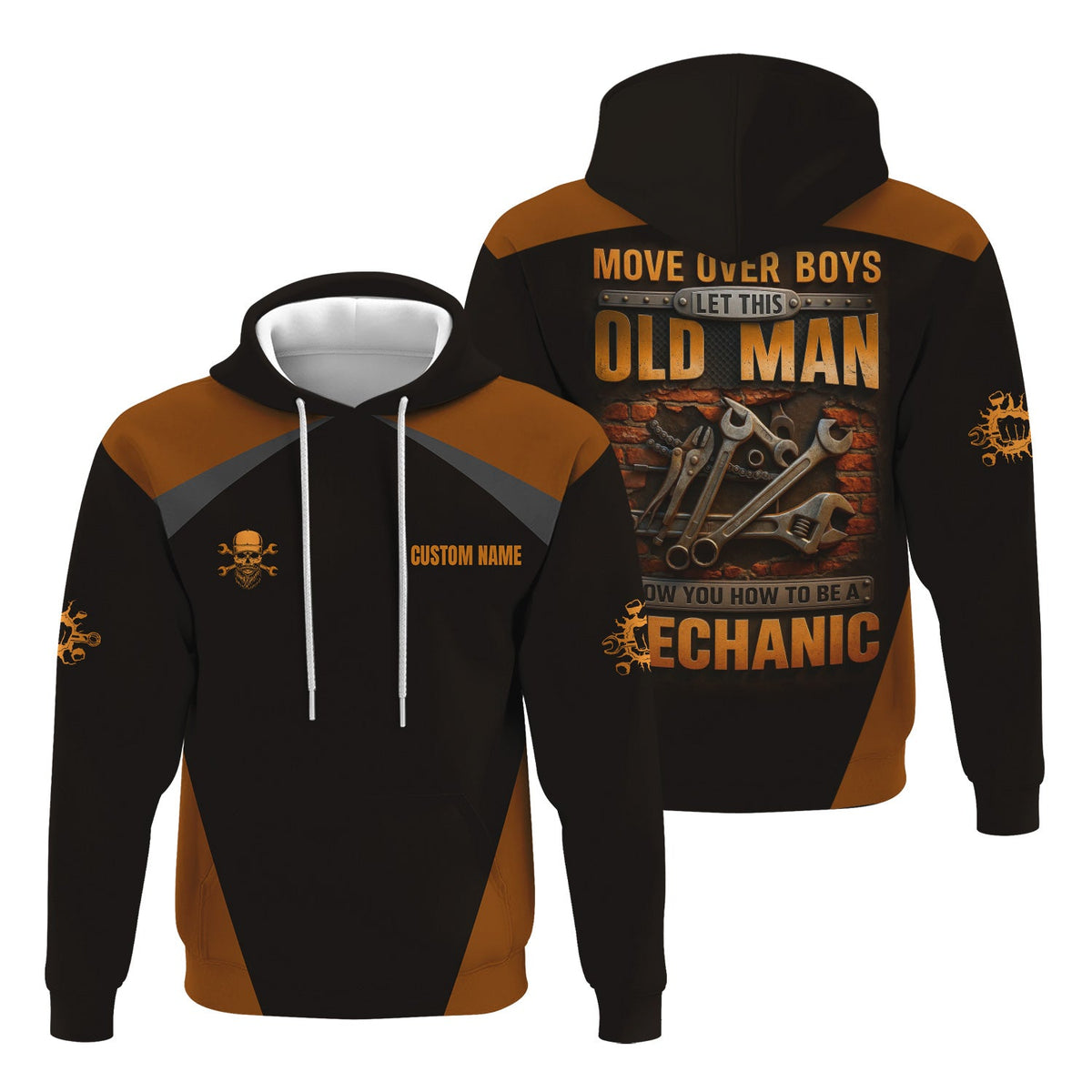 Personalized Mechanic Shirt, Move Over Boys Let This Old Man Show You How To Be A Mechanic, Mechanic Uniforms, Gift For Men
