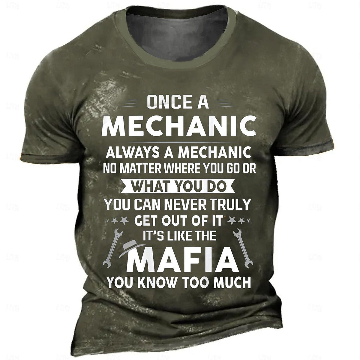 Funny Mechanic Shirt Once A Mechanic Always A Mechanic Vintage Black Shirt