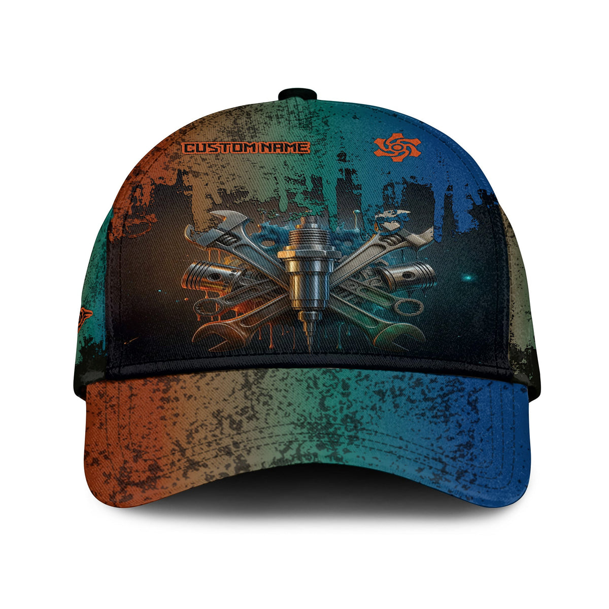 Personalized Mechanic Shirt, Colorful Wrenches Piston and Spark Plug Design, Gift For Men