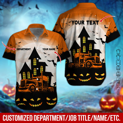 Personalized Name Trucker Halloween 3D Printed Clothes, Custom Driver Gear