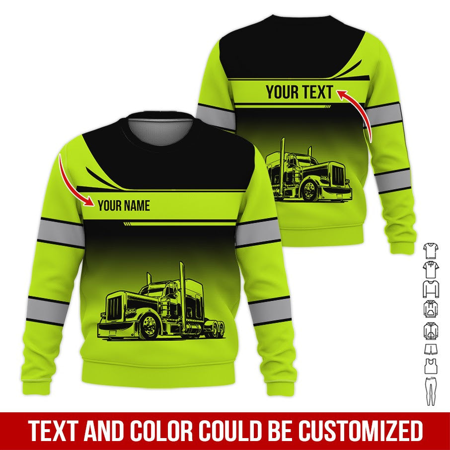 Personalized Name Trucker Shirt, 3d Printed Graphic , Unique Gift For Dad, Husband, Or Friend Who Drives Diesel Trucks